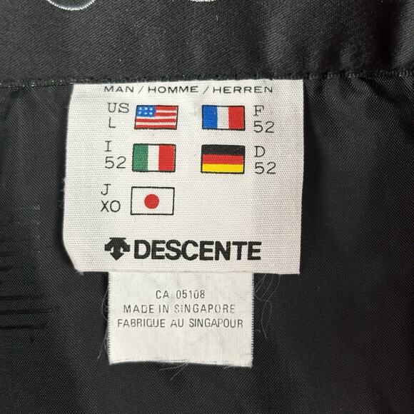 Vtg Descente Mens Ski Jacket Coat Bomber Puffer Red Size L - Picture 8 of 10